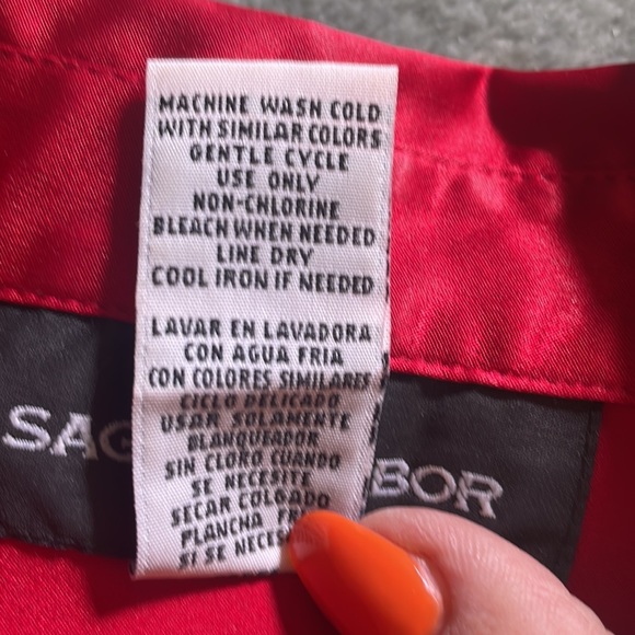 Sag harbor silky feel blouse size 14 - Picture 8 of 8